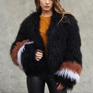 Cropped Mongolian Lamb Jacket-Type Alpha